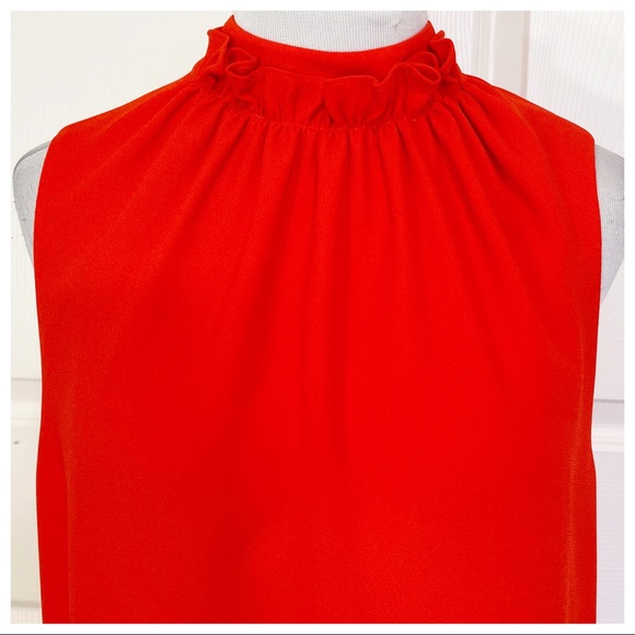 Ted Baker AUDRYE Ruffle neck sleeveless top - Picture 4 of 6